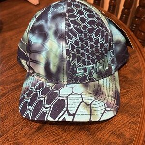 STIHL Blue and Green Patterned Cap